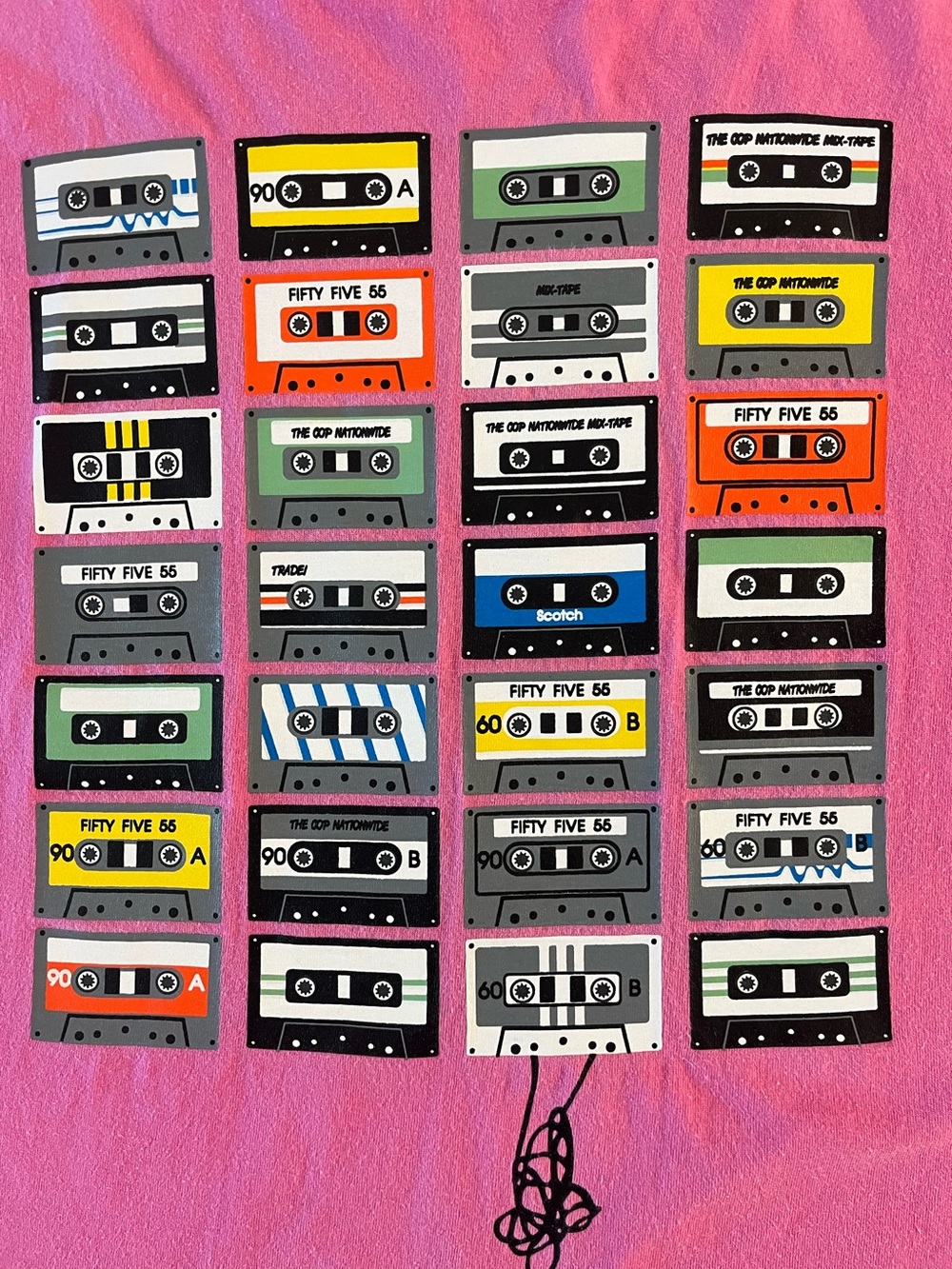 Technics Cassette Tape Pink Graphic Tee